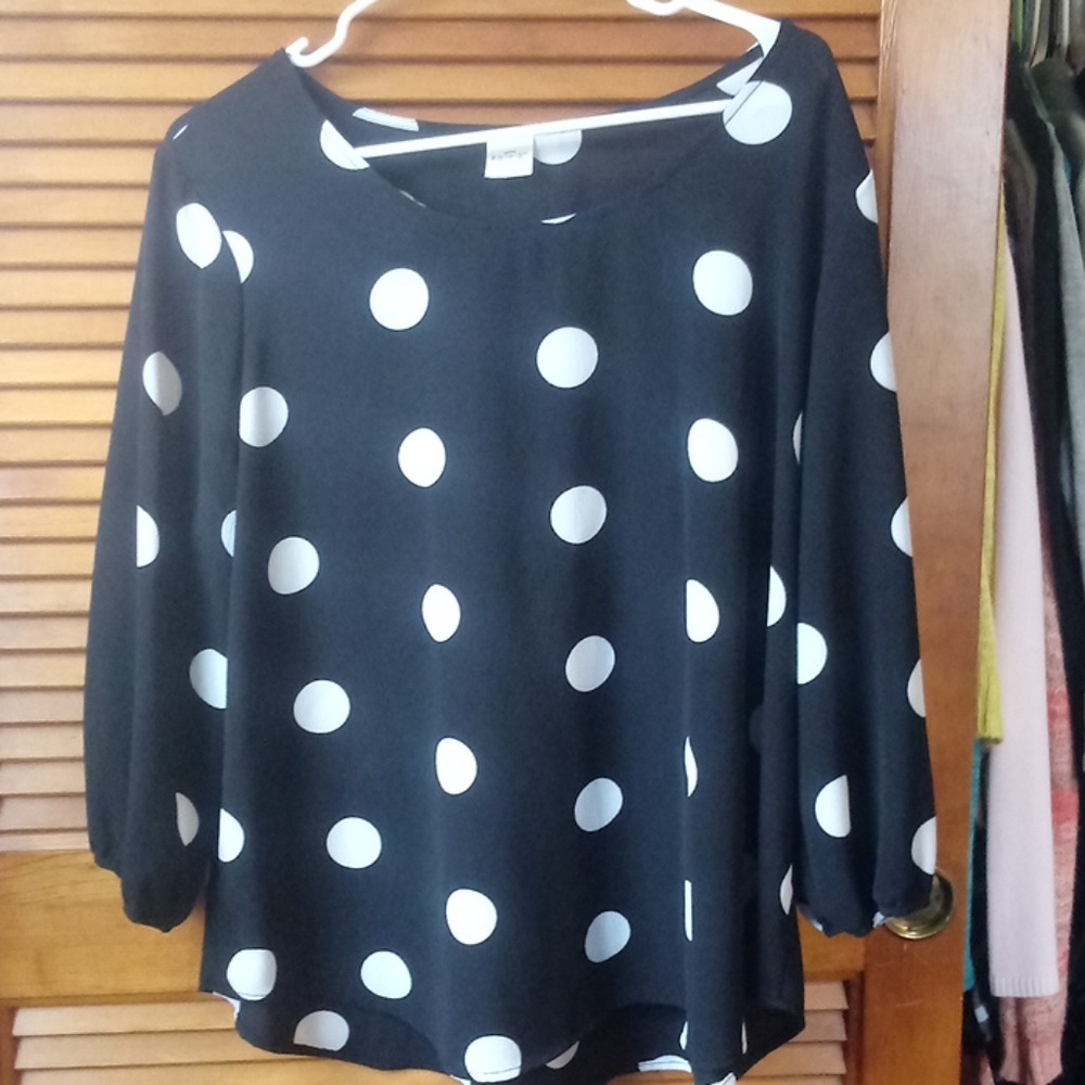 Polka dot blouse